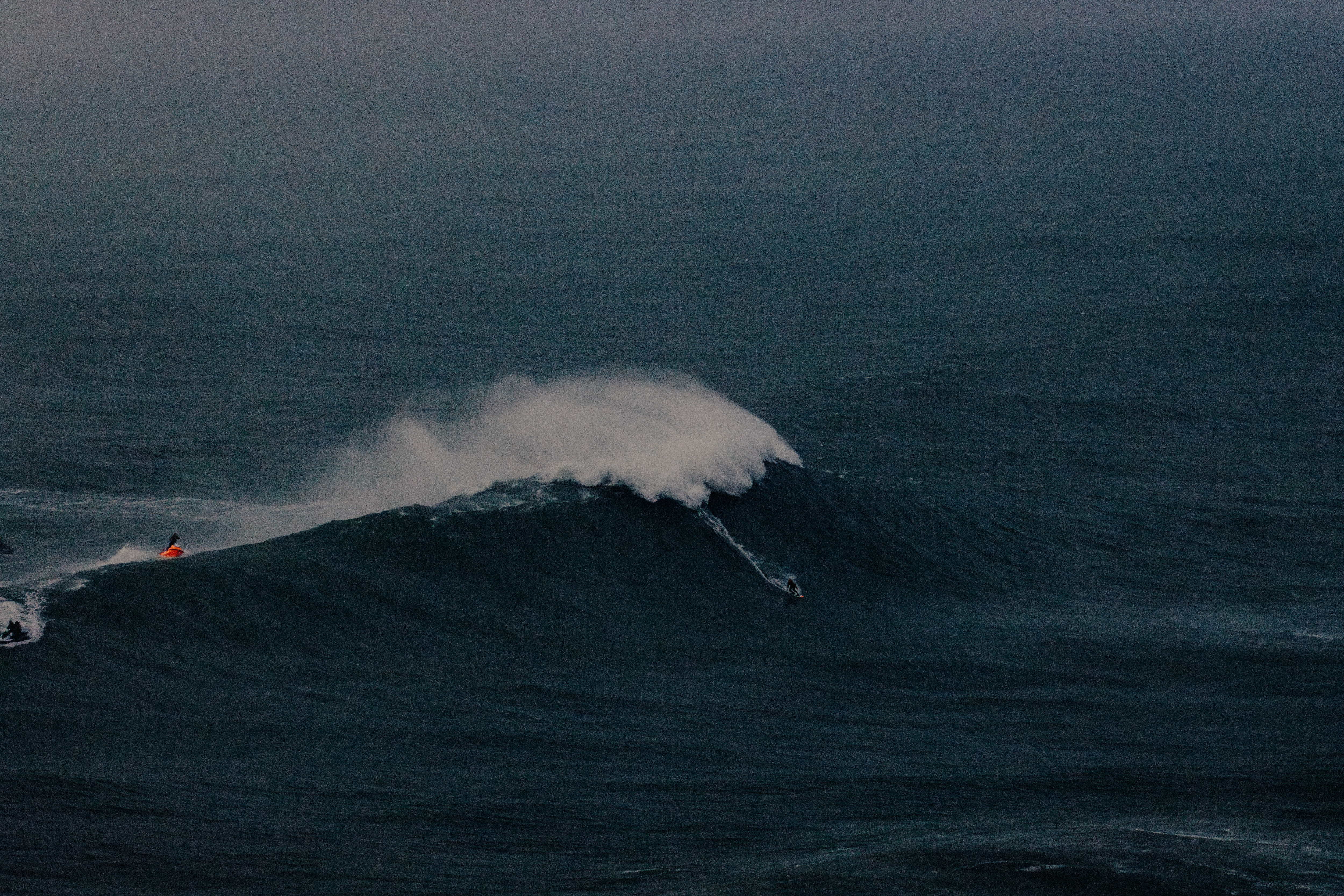 The rise of another monster surfed by Cotton  in Morocco. Credit: Sam Sherring
